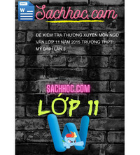 Tải Đề kiểm tra thường xuyên môn ngữ văn lớp 11 năm 2015 trường thpt mỹ bình lần 3