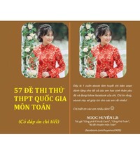Tải 57 đề thi thử THPT Quốc gia môn toán - Ngọc Huyền LB (giải chi tiết)