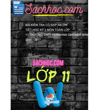 Tải Bài kiểm tra có đáp án chi tiết học kỳ 2 môn Toán lớp 11 trường THPT Hermann Gmeiner năm học 2016 - 2017