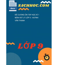 Tải Đề cương ôn tập học kì 1 môn Vật lý lớp 9 - Huỳnh Văn Thạnh