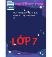 Tải Trắc Nghiệm Địa 7 Bài 29- Dân Cư Xã Hội Châu Phi Có Đáp Án