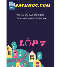 Tải Trắc Nghiệm Địa 7 Bài 19- Môi Trường Hoang Mạc Có Đáp Án