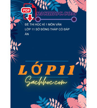 Tải Đề thi học kì 1 môn Văn lớp 11 sở Đồng Tháp có đáp án