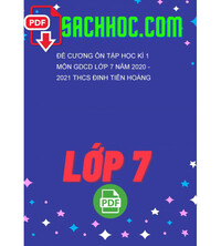 Tải Đề cương ôn tập học kì 1 môn GDCD lớp 7 năm 2020 - 2021 THCS Đinh Tiên Hoàng