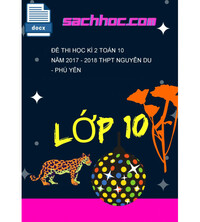 Tải Đề thi học kì 2 Toán 10 năm 2017 - 2018 THPT Nguyễn Du - Phú Yên