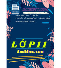 Tải Bài 8. Bài tập có đáp án chi tiết về hai đường thẳng chéo nhau và song song