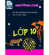 Tải Đề trắc nghiệm có đáp án môn vật lý lớp 10 mã 3