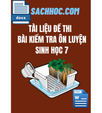 Tải Bộ đề thi giữa học kì 1 môn Sinh họclớp 7 năm 2020 - 2021