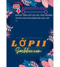 Tải Ebook tổng hợp 500 câu trắc nghiệm về nito photpho môn hóa học lớp 11