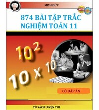 Tải 874 bài tập trắc nghiệm toán 11 (có đáp án)