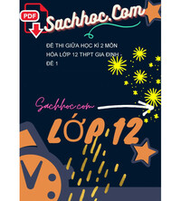 Tải Đề thi giữa học kì 2 môn Hóa lớp 12 THPT Gia Định - Đề 1