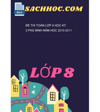 Tải Đề thi toán lớp 8 học kỳ 2 phú ninh năm học 2010-2011