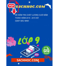 Tải Đề kiểm tra chất lượng cuối năm Toán 9 năm 2018 - 2019 sở GDĐT Bắc Ninh