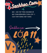 Tải Bài 1. Bài tập trắc nghiệm về bài toán đếm môn toán lớp 11 của thầy đặng việt hùng