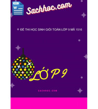 Tải Đề thi học sinh giỏi toán lớp 9 mã 1516
