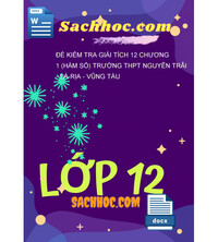 Tải Đề kiểm tra Giải tích 12 chương 1 (Hàm số) trường THPT Nguyễn Trãi - Bà Rịa - Vũng Tàu