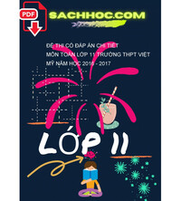 Tải Đề thi có đáp án chi tiết môn toán lớp 11 trường THPT Việt mỹ năm học 2016 - 2017