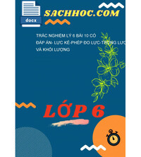 Tải Trắc Nghiệm Lý 6 Bài 10 Có Đáp Án- Lực Kế-Phép Đo Lực-Trọng Lượng Và Khối Lượng