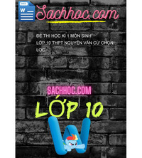 Tải Đề thi học kì 1 môn Sinh lớp 10 THPT Nguyễn Văn Cừ chọn lọc