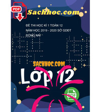 Tải Đề thi học kì 1 Toán 12 năm học 2019 - 2020 sở GDĐT Đồng Nai