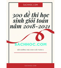 Tải 300 đề thi học sinh giỏi toán 6 năm 2018-2021