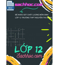 Tải Đề khảo sát chất lượng môn sinh lớp 12 trường THPT Nguyễn thị giang