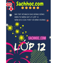 Tải Bài tập về mạch dao động sóng điện từ môn vật lý lớp 12 năm 2012 của thầy Vũ đình hoàng