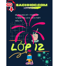 Tải Đề thi học kỳ 1 Toán lớp 12 năm học 2018 - 2019 THPT Hiếu Tử