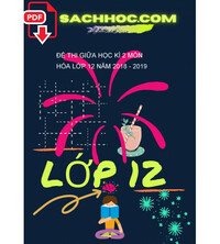 Tải Đề thi giữa học kì 2 môn Hóa lớp 12 năm 2018 - 2019