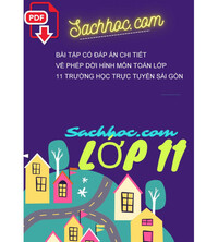 Tải Bài tập có đáp án chi tiết về phép dời hình môn toán lớp 11 trường học trực tuyến sài gòn